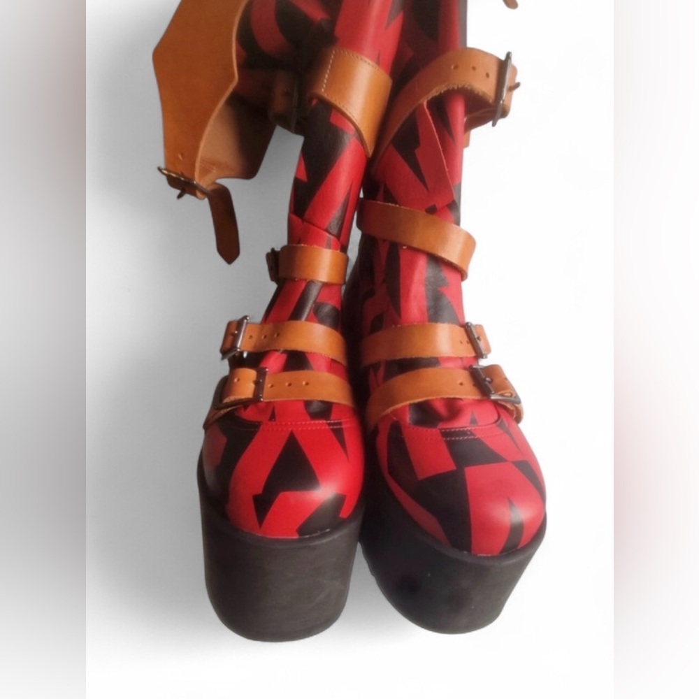 Vivienne Westwood X Buffalo London Platform Pirate Boots Womens - Picture 2 of 7